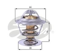 Thermostat without housing TH43688G1 GATES for JAGUAR PEUGEOT CITROËN