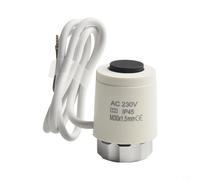 Thermostatic Actuator For Floor Heating Manifold 230v M30x1.5mm Thread Two Wire Electric Valve Controller Normally Open Closed Ip54 White Compact Design Install Heating System Parts(Normally Open)