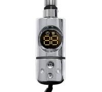 Thermostatic AF Electric Element Towel Rail Radiator Conversion Kit 150/300/400/600/800 Watt Black Chrome White Gold Gray With Timer (Chrome, 300W)