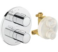 Thermostatic Bath Shower Mixer Tap Duravit with round body Ø170mm Chrome TH4200008010