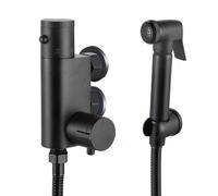 Thermostatic Bidets Toilet Valve Douche Kit Spray Shower Black