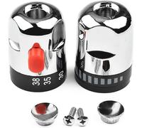 Thermostatic Control Handles - 1 Pair of On/Off Water Control Handles for Bath Shower Mixer Taps
