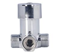 Thermostatic Mixing Valve, G1/2 Thread Thermostatic Mixer Valve, Stainless Steel Hot Cold Water Mixing Tempered Valve with Dual Hoses for Pedal Control Tap