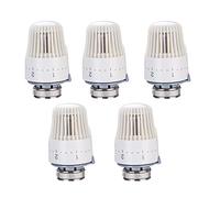 Thermostatic Radiator Head, Radiator Thermostat Head TRV M30 x 1.5 Radiator Valve Replacement Head Thermostatic Radiator Valve Head for Home Office 5PCS