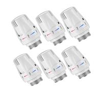Thermostatic Radiator Heads Automatical Temperature Control Heads Anti Freeze Radiator Valve Heating Systems for Home Office (6 Pieces)