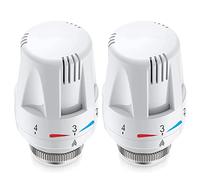 Thermostatic Radiator Valve - 2 Pcs Thermostatic Radiator Head, M30 x 1.5 Radiator Valve Replacement Head Thermostatic Radiator Valve Head, Standard Radiator Valves Replacement Head for Home Office