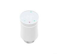 Thermostatic Radiator Valve For Zigbee, For Tuya Smart TRV With App Remote Control Voice Commands Schedule Energy Saving Child Lock(White)