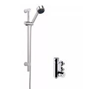 Thermostatic Round Vertical Bar Valve and Multi Function Handset Slider Rail Kit