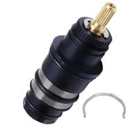 Thermostatic Shower Cartridge Replacement Parts Kit Compatible with Hansgrohe 98282000, Shower Bathroom Faucet Thermostatic Filter Vavle Core Chrome