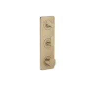 Thermostatic Shower Mixer Axor Citterio C 2 outlets, flush-mounted, with plate 380x120mm Brushed Bronze 49700140