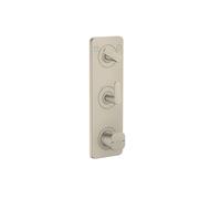 Thermostatic Shower Mixer Axor Citterio C 2 outlets, flush-mounted, with plate 380x120mm Brushed Nickel 49700820