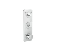 Thermostatic Shower Mixer Axor Citterio C 2 outlets, flush-mounted, with plate 380x120mm Chrome 49700000