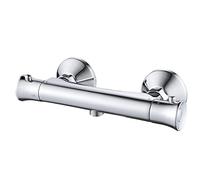 Thermostatic Shower Mixer Bar,NewEast Modern Wall Mounted Chrome Bar Valve Anti Scald,Hot Cold Water Mixer Constant Temperature Control for Bathroom