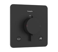 Thermostatic Shower Mixer Hansgrohe Ecostat Comfort Q Built-in, 2 Functions, Integrated Security Combination Black Mat 33717670