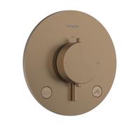 Thermostatic Shower Mixer Hansgrohe Ecostat Comfort S Built-in, 2 Functions, Integrated Security Combination Brushed Bronze 33718140