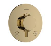 Thermostatic Shower Mixer Hansgrohe Ecostat Comfort S Built-in, 2 Functions, Integrated Security Combination Polished Gold Optic 33718990