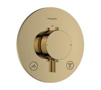 Thermostatic Shower Mixer Hansgrohe Ecostat Comfort S Built-in, 2 Functions Polished Gold Optic 33715990
