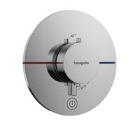 Thermostatic Shower Mixer Hansgrohe ShowerSelect Comfort S 1 outlet Recessed ø155mm Chrome