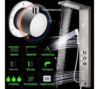 TecTake Shower Panel With 6 Massage Jets