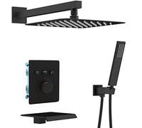 Thermostatic Shower System Concealed Shower Faucet Set with Tub Spout Shower Combo Set with Handheld Shower and 12\