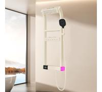 Thermostatic Shower System, LED Digital Display, 6-Spray Handheld & Rainfall Mode, High-End Copper Construction for Luxurious Bath Experience
