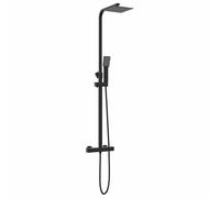Thermostatic Shower System Set Adjustable Stainless Steel 201 Rain Home vidaXL