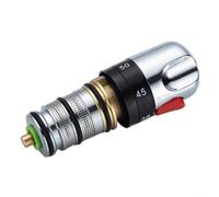 Thermostatic Shower Valve Cartridge Brass Bath Mixer Tap Core Replacement Kit With 38c Safety Stop And Wrench For Bathroom