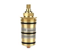 Thermostatic Valve Core Replacement Mixer Insert Faucet Brass with Splined Control Shaft Leak Resistant Suitable for Repair Facility Maintenance, Style to 3