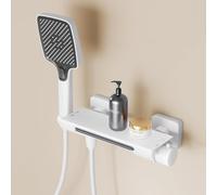 Thermostatic WallMounted Bathtub Faucet with Waterfall Temperature Indicator Shower Mixer Modern Bathroom Tap Stylish Bathing Solution