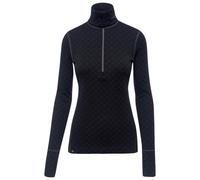 Thermowave - Women's Merino Xtreme L/S 1/2 Zip Turtleneck - Merino base layer size XS, blue/black