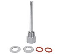Thermowell Homebrew, 4 Inch Stainless Steel 1/2in Thermowell Kit Fast Ferment Thermometer Stainless Steel Thermometer Homebrew Fitting Accessories