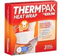 Thermpak Heat Wrap - Ready to Use - Targeted Warming Relief for Back & Waist - Odourless, Flexible - 3 Pack