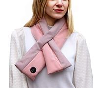 Thermrup Far Infrared Heated Scarf with 3-Level Temperature Setting, Battery Operated, pink, 100 cm