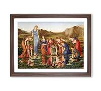 Theror Of Venus By Edward Burne Jones Classic Painting Framed Print | A4 Walnut Framed Wall Art | Ready to Hang | Classic Historical Picture | Living Room Bedroom Lounge Office
