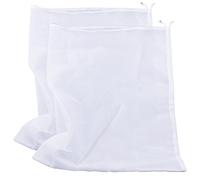 Therpin Reusable Nylon Fine Mesh Food Strainer Bag, All Purpose Food Grade Filter for Almond Milk, Coffee, Home Brewing, Hop, Juice (64cm x 48cm, 2 Pcs)