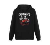 THERULER Racer Boost Speedster Certified Racist Retro Race Vintage Logo Mens Pullover Hoodies Casual Black Hoody Cotton Graphic Unisex Sweatshirts L