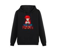 THERULER Ranma 1/2 There are Two Sides of A Life Anime Mens Pullover Hoodies Casual Black Hoody Cotton Graphic Unisex Sweatshirts L