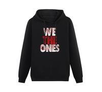 THERULER We The Ones Wrestling Fan Mens Pullover Hoodies Casual Black Hoody Cotton Graphic Unisex Sweatshirts M