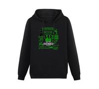 THERULER Wicked The Musical Mens Pullover Hoodies Casual Black Hoody Cotton Graphic Unisex Sweatshirts M