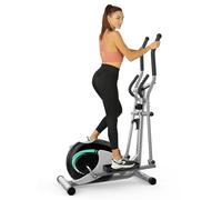 THERUN Cross Trainer, Ultra-Quiet Elliptical Machine for Home, 6KG Flywheel Elliptical Cross Trianer, 16 Resistance Levels Elliptical Machines Fitness w/Pulse Sensor, LCD Monitor