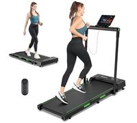 THERUN Folding Treadmill for Home, 2.5HP Under Desk Treadmill w/Remote and LED Display, Foldable Walking Pad w/ 3 Countdown Modes & 12 Programs, Shock Absorption, 1-12KM/H, No assembly