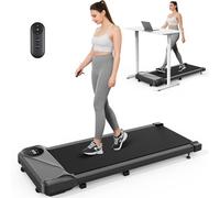 THERUN Walking Pad Treadmill for Home, Portable Under Desk Treadmill w/Remote and LED Display, 2.5HP Walking Pad w/ 265 LBS Weight Capacity, 1-6KM/H, No Assembly