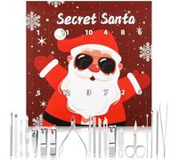 Therwen Advent Calendar 2025 Christmas Nail Clipper Set Gifts 12 Days Christmas Countdown Advent Calendar Xmas Stocking Stuffers Gifts with 19 Pcs Fingernail Clipper Tools for Adult Men Women Beauty