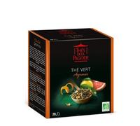 Thés de La Pagoda Organic Citrus Green Tea - Box of 20 Infusers - Small
