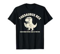 Thesaurus Rex Funny Grammar Dinosaur Word Nerd Teacher Humor T-Shirt