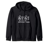 These Are Difficult Times Zip Hoodie