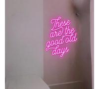 These are The Good Old Days Neon Sign,Romantic Bedroom Decor,Wedding Backdrop Light,Aesthetic Wall Decor