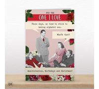 These Days, We Tend To Stick To Having Alphabet S*x... - Funny Retro Valentine's Card