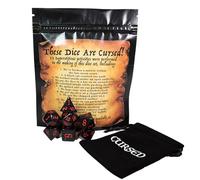 These Dice are Cursed | Set of 7 Unlucky Polyhedral Dice for Your Gaming Enemies | Dungeons and Dragons (D&D), Magic The Gathering (MTG) and Other Role Playing Games (RPG)