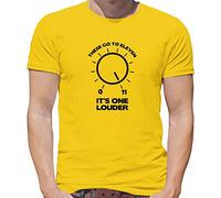 These Go to Eleven It's One Louder - Mens T-Shirt - Yellow - XL